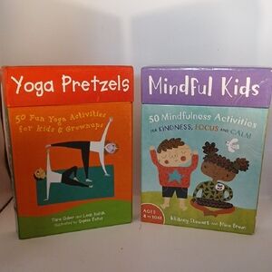 Mindful Kids and Yoga Pretzels Activity Cards By Barefoot Books